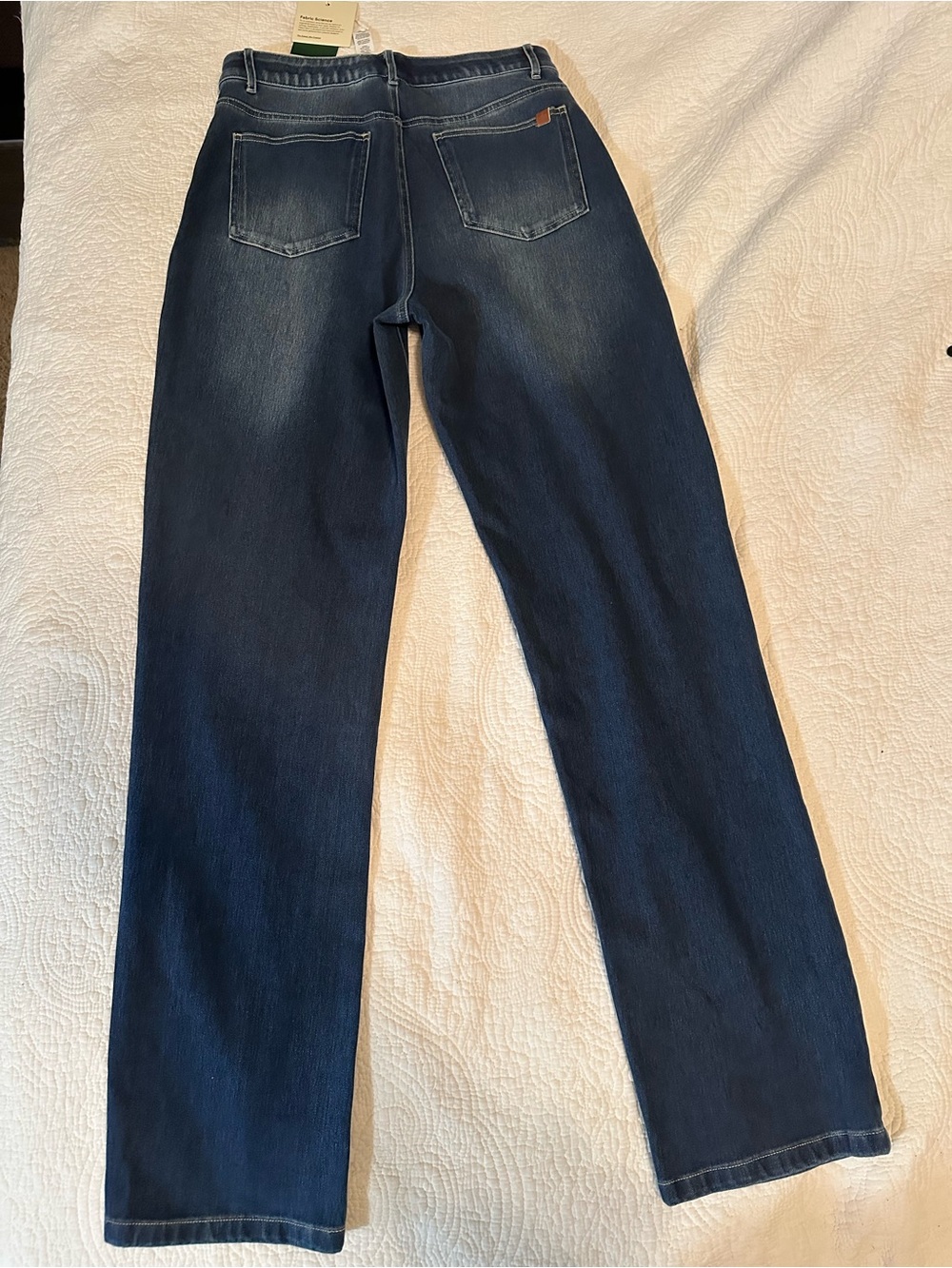 Halara Stretch Denim High Rise Straight Leg NWT medium 8/10 - Picture 4 of 8